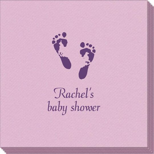 Baby Twinkle Toes Linen Like Napkins